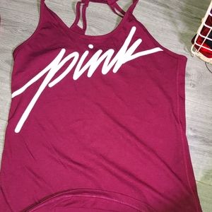 Pink workout top